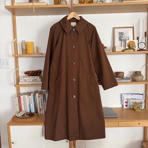 NWT Sezane Clyde Coat in Choco - Size 4